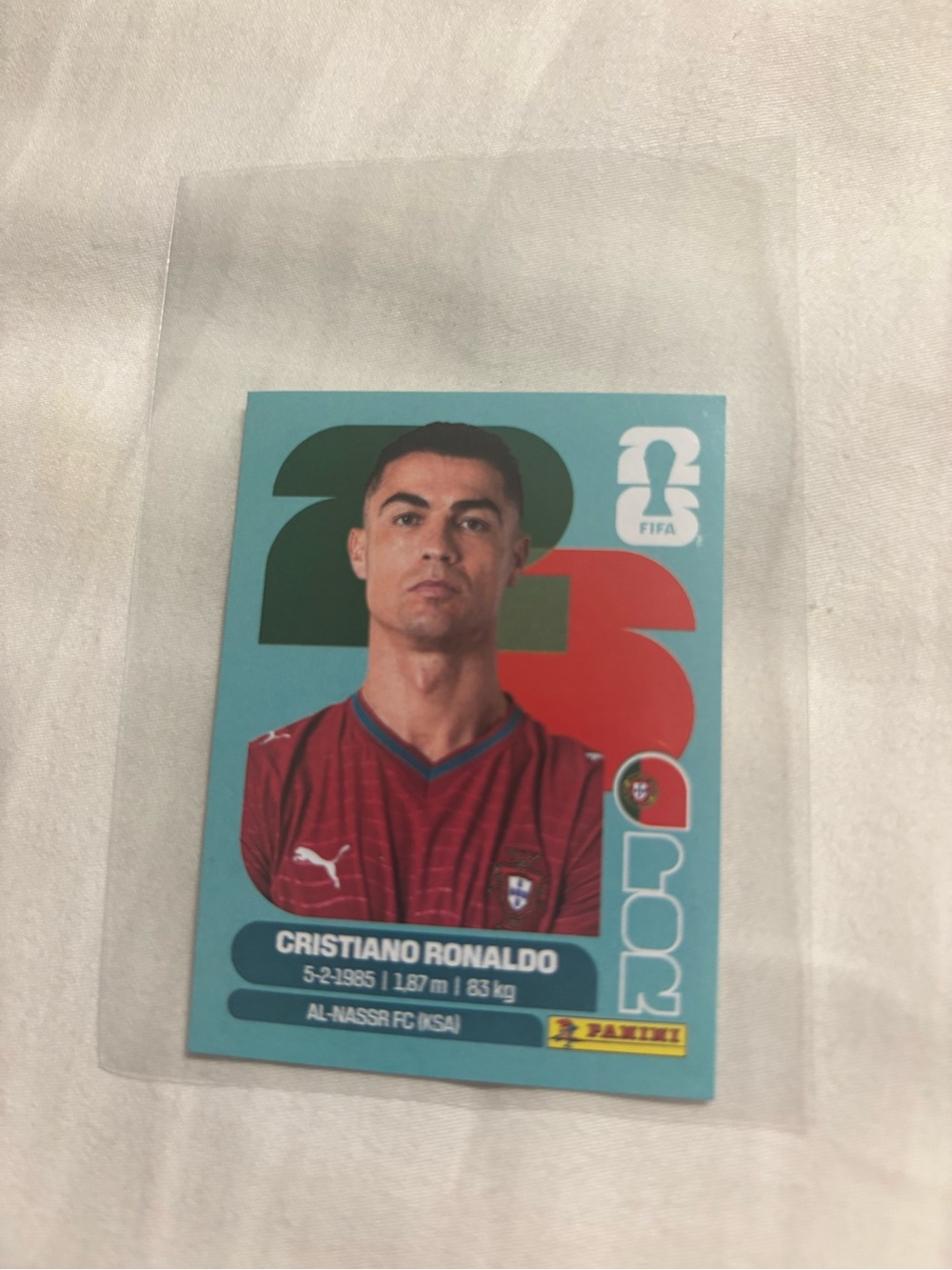 2026 Panini Cristiano Ronaldo Sticker LATAM POR 15